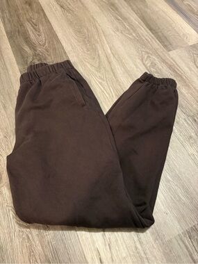 GAP Men's Dark Brown Elastic-Waist Joggers